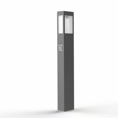 Borne T�tra N�4 avec prise renforc�e green up, E27 gris m�tal (162035023)