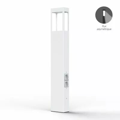 Borne T�tra N�4 prises Blanc (162133001)