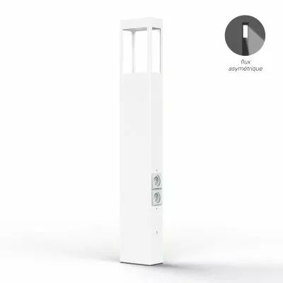 Borne T�tra N�4 prises Blanc pur (162133101)