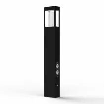 Borne T&eacute;tra N&deg;4 prises E27 Noir fonc&eacute; (162031000)