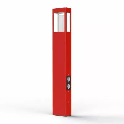 Borne T�tra N�4 prises E27 Rouge signalisation (162031056)