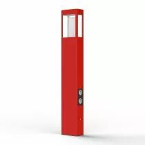 Borne T&eacute;tra N&deg;4 prises E27 Rouge signalisation (162031056)