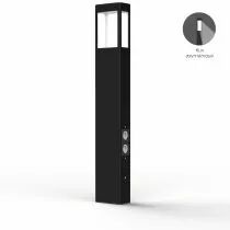 Borne T&eacute;tra N&deg;4 prises Noir fonc&eacute; (162133000)