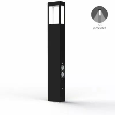 Borne T�tra N�4 prises Noir fonc� (162233000)
