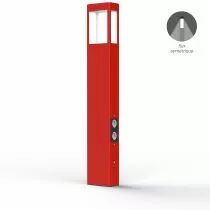 Borne T&eacute;tra N&deg;4 prises Rouge signalisation (162233056)