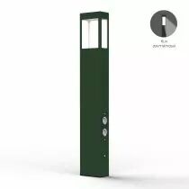 Borne T&eacute;tra N&deg;4 prises Vert foug&egrave;re (162133109)