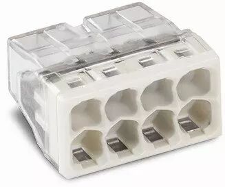 Borne Wago 2273 - 8 x 0,5 � 2,5mm� Transparent fils rigide/ Gris (2273-208)