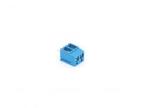 Bornier a vis, 2 poles, bleu (SCREW02)
