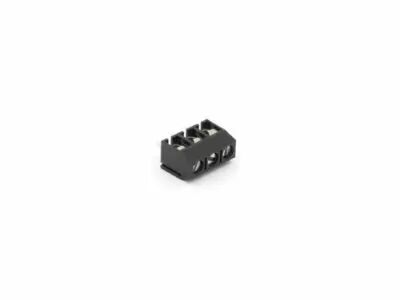 Bornier a vis bas profil, 3 poles, au pas de 5mm (SCREW03BL)