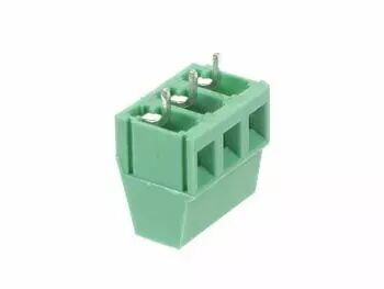 Bornier � vis professionnel, 3 p�les, vert, au pas de 5mm (SCREW03PG5)