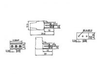 Bornier male embrochable - 2 poles (TENM02)