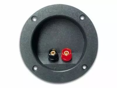Bornier pour enceinte - rond - dore (LSC4G)