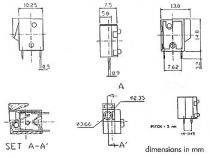 Bornier sans vis, 2 poles, vert, au pas de 5mm (SCREW02SL)