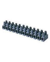 Borniers sectionnables  12 ples en technopolymre  bornes en laiton - 450v - t 85c - noir