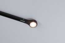 Bouchon URail LED 1x5,3W Noir dépoli 230V, métal gradable 2700K (96995)