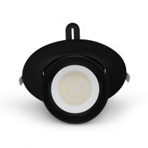 BOUTICA CCT SPOT ESCARGOT DIAM 190MM ORIENT 38W 3K/4K/6K NOIR 5ANS (767441)