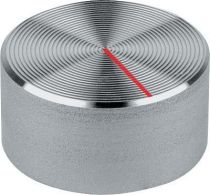 Bouton aluminium d:20mm avec repere