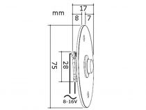 Bouton de sonnette en acier inoxydable - no (DBB4)