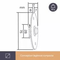 Bouton de sonnette en acier inoxydable - no (DBB4)