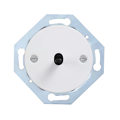 Bouton poussoir - couvercle blanc + levier noir (DPR 10-01-0-02-0-0-00)
