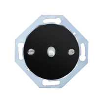 Bouton poussoir - couvercle noir + levier blanc (DPR 10-02-0-01-0-0-00)