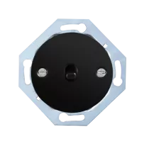 Bouton poussoir - couvercle noir + levier noir (DPR 10-02-0-02-0-0-00)