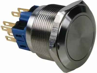 Bouton-poussoir - plat - acier inoxydable - spst 1no 1nf (R2000)