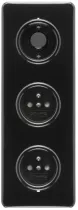 Bouton poussoir bakelite noire (173054)
