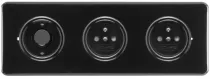 Bouton poussoir bakelite noire (173054)