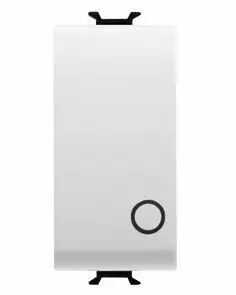 Bouton-poussoir bipolaire 250v ac - na 16a � voyant - signalisation - 1 module - blanc - chorus