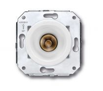 Bouton Poussoir blanc avec manette laiton Vieilli, collection Venezia de Fontini (35310592)