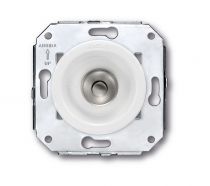 Bouton Poussoir blanc avec manette nickel satiné, collection Venezia de Fontini (35310252)