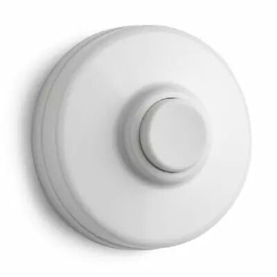 Bouton-poussoir de sonnette en Duroplast blanc (101441)