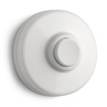 Bouton-poussoir de sonnette en Duroplast blanc (101441)