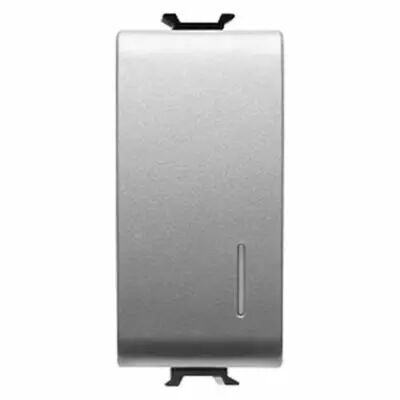 Bouton poussoir electrique - relais-variateurs - 230v ac 50/60 hz - 1 module - titane - chorus