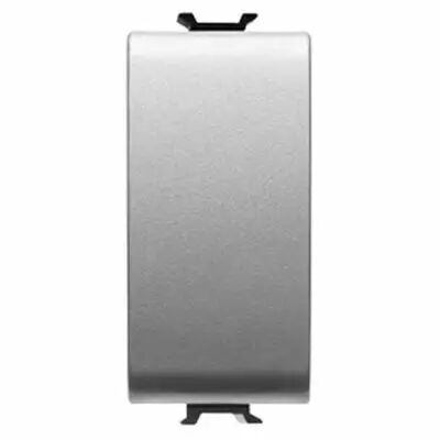 Bouton poussoir electrique universel - 1 module - titane - chorus