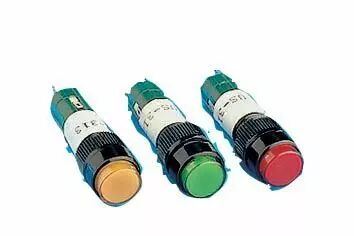 Bouton poussoir lumineux jaune 1rt permanent