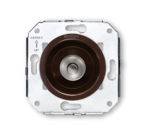Bouton Poussoir marron avec manette chrome, collection Venezia de Fontini (35310522)