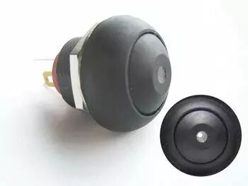 Bouton-poussoir miniature unipolaire � led blanche off-(on) (R1396W)