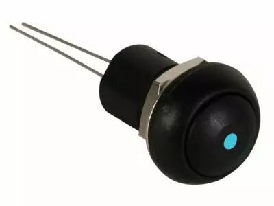 Bouton-poussoir miniature unipolaire � led bleue spst off-on (R1399B)