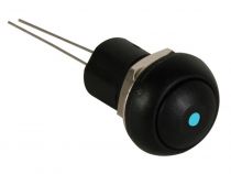Bouton-poussoir miniature unipolaire à led bleue spst off-on (R1399B)
