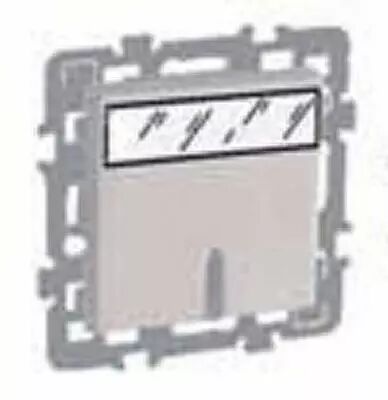 Bouton poussoir porte �tiquette avec lampe 230v - 1,5ma + cache peinture