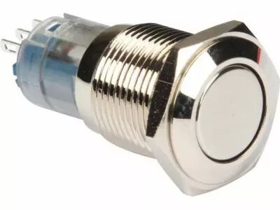 Bouton-poussoir rond m�tallique spdt 1no 1nc (R1600)