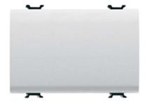 Bouton-poussoir unipolaire 250v ac - na 16a - neutre - 3 modules - blanc - chorus