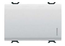 Bouton-poussoir unipolaire 250v ac - na 16a à voyant - localisation - 3 modules - blanc - chorus