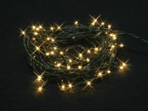 Burstlight LED - 20 m - 220 LED (44 clignotantes) - blanc chaud - câble vert - 24 V (BTL-20-220-24V-UW)