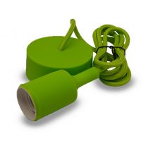 BUTTERFLY E27 DOUILLE SILICON + CABLE 2M VERT (5006)