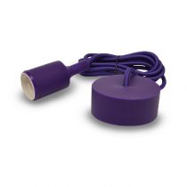 BUTTERFLY E27 DOUILLE SILICON + CABLE 2M VIOLET (5009)