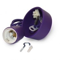 BUTTERFLY E27 DOUILLE SILICON + CABLE 2M VIOLET (5009)