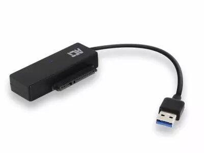 C�ble adaptateur USB 3.2 Gen1 vers SATA 2.5\  / 3.5\  pour SSD/HDD avec alimentation �lectrique (ACTAC1515)